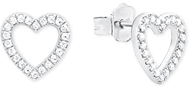 s. Oliver SO PURE Ohrringe für Damen, 925 Sterling Silber, Rhodiniert