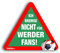 ligakakao Kfz-Aufkleber Ich Bremse Nicht für Bremen -Fans | Für mehr Spaß im Verkehr für alle Hamburg-, St.Pauli- & Fußball -Fans | Vereinsaufkleber - PKW Auto Kfz Aufkleber
