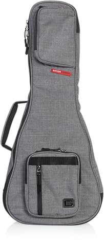 Gator Cases GT-UKE-TEN-GRY - Custodia per ukulele tenore, esterno grigio