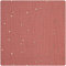 Musselin Baumwoll-Stoff Goldene Punkte, B 130 cm, Meterware Marsala