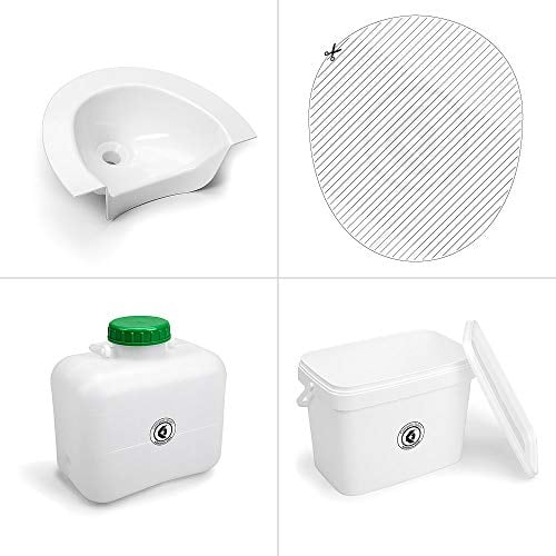 Kildwick Kit de Montage pour Toilettes de Compost sans boîtier, Blanc., Kompakt