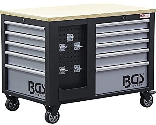BGS 4199 | Carro de herramientas | 2 x 5 cajones | 1 armario | vacío
