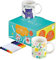 THE TWIDDLERS Decorate Your Own Mug Set, Paint with Colour Pens - 4 Mugs Arts & Crafts Pottery Kit for Kids and Adults, Personalised Birthday Day Gift for All