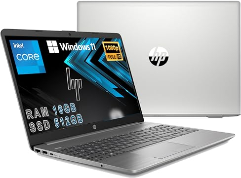HP 250 G9 notebook portatile, ram 16 gb ddr4, SSD da 512 Gb, display Full Hd 15.6,Cpu 4 Core N6000, Tastiera retroilluminata, Wi-fi, 3 usb, Win 11 pro, libre office, pronto all'uso, gar. ita