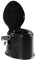 CMY Lightweight and Portable 5L Camping Toilet with Seat, Lid, Handles and Roll Holder – 3 Colours- Compact Waste for Indoor and Outdoor Loo Caravan Picnic and Festivals (Black)
