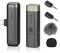 BY WM3U Mini sistema de micrófono inalámbrico 2.4G Micrófono de solapa con adaptador TRS TRRS de 3.5mm Compatible con HUAWEI Xiaomi Samsung Type C Smartphone Cámara Ordenador para grabación de