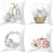 Kissenbezug 4er Set, Kissenbezüge 45 x 45 cm Deko Kissen Kissenhülle Kürbis Kissenbezug Kopfkissenbezug Dekokissen Abdeckung Für Sofa Auto Schlafzimmer Wohnzimmer Zuhause Stuhl Dekor