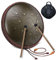 Tongue Drum Zungentrommel Groß Stahlzungentrommel Ätherische Trommel D Dur 14 Zoll 15 Tone Steel Tongue Drum Handpan Instrumente für Yoga,Meditation,Klangheilung (mit Tragetasche, Drumsticks)