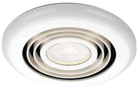 HiB Cyclone LED Warm White Illuminated Bathroom Extractor Fan White 145mm