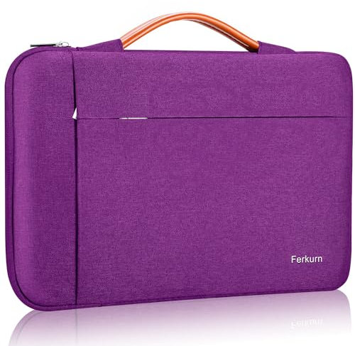 Ferkurn Laptop Chromebook Case Sleeve Cover Compatible with Macbook Air/Pro, iPad, Surface Pro, Acer, HP, ASUS Vivobook, Samsung, Waterproof Slim Carrying Computer Bag 13-13.3 inch, Purple
