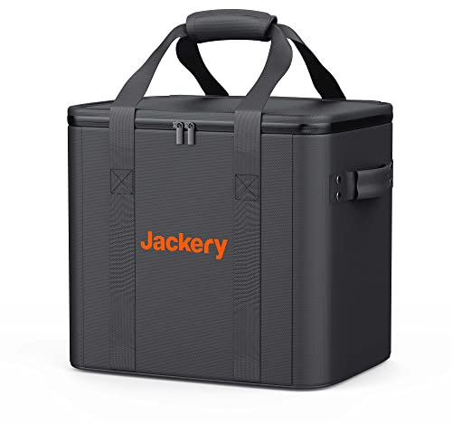 Jackery Wasserfest Tragtasche für Explorer 2000 Pro/1000 Plus Powerstation, Dunkelgrau - L (Solatgenerator Nicht enthalten)
