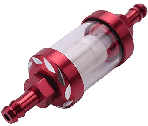 shanpu Lega Di Alluminio In Vetro Combustibile Filtro Olio Accessori Per Atv Dirt Pit Bike Motocross Rosso