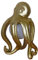 Tischleuchte ohne Leuchtmittel Octopus Gold Steampunk Lampe Oktopus Tischlampe Tintenfisch 26 cm cw630 Palazzo Exklusiv
