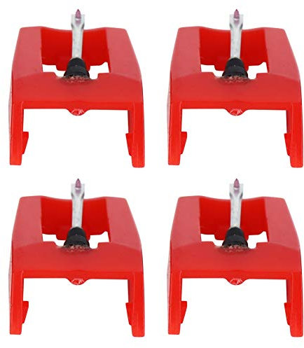Fdit Plattenspieler-Stift, Grammophon-Zubehör, Plattenspieler, 4 Stück Nadelkartusche, 4 Stück Phonographen-Einspritznadel