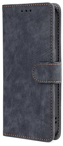 TEYYOS Klapp Handyhülle für Xiaomi 13T/Xiaomi 13T Pro, RFID Funktion Handyhülle, PU Leder Hülle mit 3 Kartenfächer, Schutzhülle Case Tasche Magnetverschluss Flip Cover - Schwarz