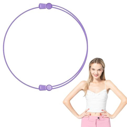 Vordpe Sangle croptuck réglable, outil de crop tuck réglable pour femme, ceinture crop tuck réutilisable, ruban crop pour insérer des t-shirts (violet-XL), Violet - XL, XL