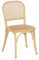 LOLAhome Silla con Rejilla Natural de Madera de Olmo de 45x42x86 cm