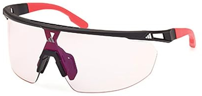 adidas MARCOLIN SP0095 Brille, Erwachsene, Unisex, Mattschwarz, Einheitsgröße