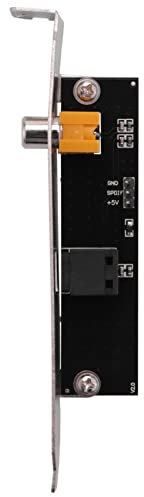 Karriter SPDIF Optical and RCA Out Plate Cable Bracket Digital Audio Output for Mother Board
