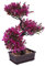 Lurrose Künstliche Bonsai-Baum-Kunstpflanzen Mit Töpfen Für Den Innenbereich Kleine Kunstpflanze Für Zuhause Tisch Büro Schreibtisch Regaldekorationen (Lila)