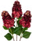 Briful 3er Set Künstliche Hortensien Kunstblumen Wie Echt Hesbstblumen Rispenhortensie, 73CM Dunkelrote Dekoblumen Kunstzweige für Blumengesteck Home Resto Herbstdekoration