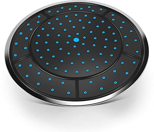 Yheonver 1 pièce 25 cm Plastique Forme Ronde Pluie Douche Actionnée Douche Supérieure de Chambre Accessoires de Cabine de Tête de Plafond