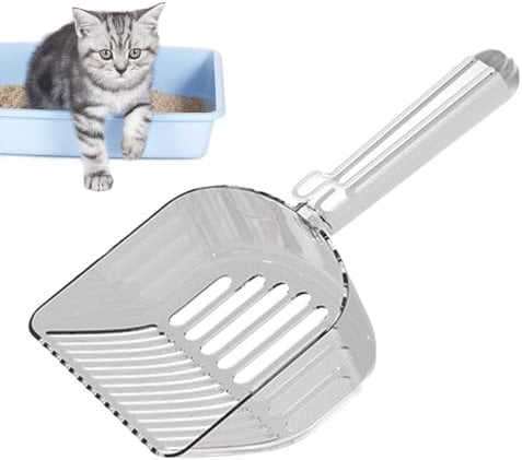 Ristyur Cat Shovel | Pet Sifter Poop Scoop - Transpatent Cat Excrement Shovel, Sifter Scoop for Box, Dogs and Cats