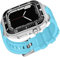 Lunetta in ceramica con cinturino in silicone Mod Kit, per Apple Watch Band Serie 8 7 45 mm, set modificato in acciaio con cinturino, per iWatch 6 5 4 SE 44 mm, 45mm, Agata