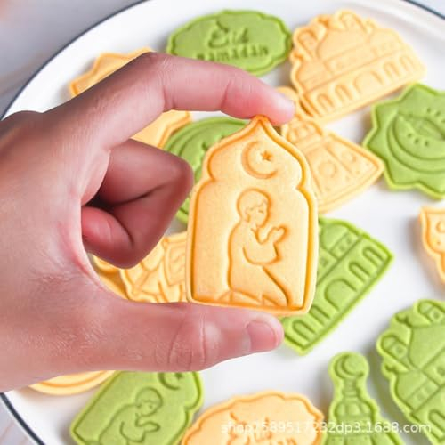 1 Eid Cookie Cutters 3D Cookie Cutters Set Craft Clay Cutters