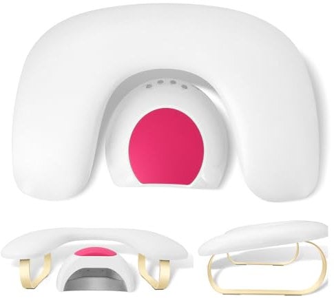 Arm Rest for Nails Tech, U-Shaped Manicure Nail Arm Rest Stand, Nail Armrest for Nail Tech Hand Rests with Stainless Steels Holder