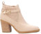 XTI - Botín Mujer Beige - Calzado Cómodo y Versátil - Moda casual - Modelo 14388301 (Talla 40)