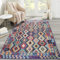 NETLINE HOME Teppich Wohnzimmer - Waschbarer - Teppich Rutsch Stop - rutschfeste Teppiche Aus Baumwolle Gewebt - Vintage Boho Teppich Für, Schlafzimmer Küche Flur Und Salon (BLAU, 160X230)