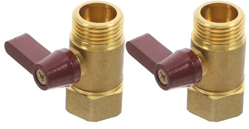 CRILSTYLEO 2 Stücke Messing Kugelhahn Mit Innengewinde Und Außengewinde Für Garten Wasser Schlauch Abschaltung Ventil Schnell Befestigen