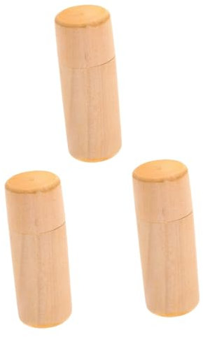 Ciieeo 3Er Packung Einzelflaschenbox mit ätherischen Ölen Diffusor für ätherische Öle im Auto Spender Orange Minze Essig nagellack fall Etui für Flaschen mit ätherischen Ölen hölzern