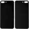 For iPhone 8 Plus Plain Glass Back Replacement in Black