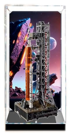 Acryl-Displaybox, kompatibel mit Lego 10341 NASA Space Launch System Kit, Sammlerstück, Geschenkbox, Organizer (nur Box)