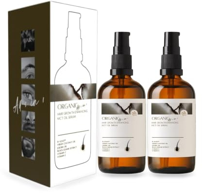 Bio Haarserum 2x50 ml mit Capixyl und Biotin | Wimpern serum, Kopfhaut serum für Frauen und Männer