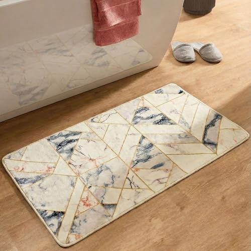 Gino Falcone Badematte - Aquata aus Polyester (Microfaser) | Größe: 70 x 120 cm; Farbe: Cream Multi