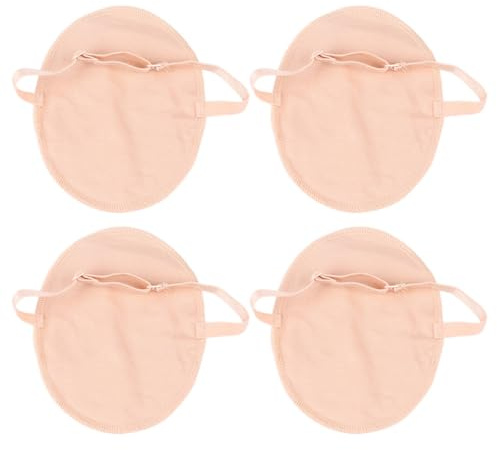 Warmhm 2 Paar Baumwoll Achselschweißpads für Hemden und Blusen Ergonomisch und Schnell Absorbierend Effektiver Schutz gegen Unterarm Schwitzen und Schweißflecken