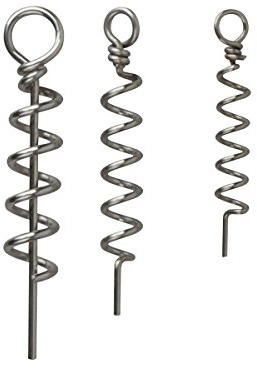 Savage Gear Corkscrew - 8 cork screws for fishing lures for pike fishing, zander fishing and perch fishing, additional trips, screw thread for rubber fish, rubber bait.
