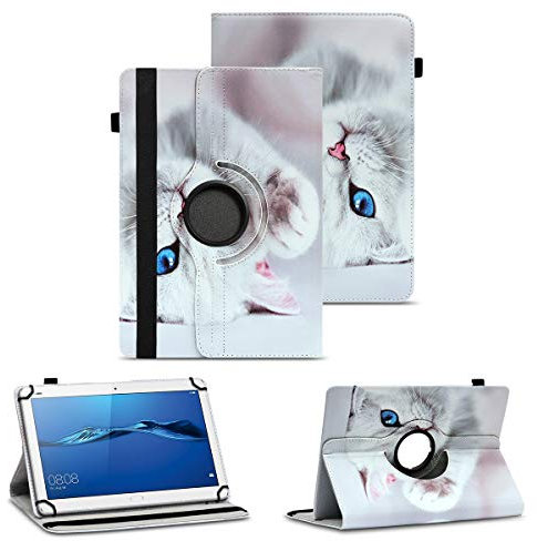 NAUC Tablet Hülle kompatibel für Huawei MediaPad M3 M5 Lite 10 Tasche Schutzhülle Schutzcase Cover 360° Drehbar Case, Farben:Motiv 10