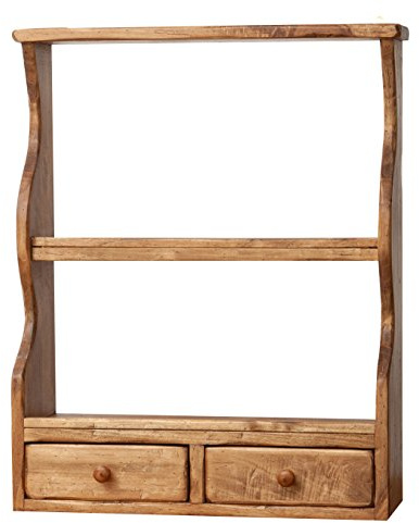 Biscottini Mensole da muro legno portaspezie salvaspazio 53x20x68 cm - Piattaia mensole cucina Made in Italy - Porta spezie per cucina da appendere - Mensola da muro organizer spezie