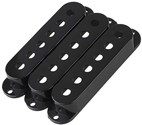 Lovermusic - Juego de 3 fundas de palillos para guitarra, color negro