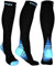 Physix Gear Sport Kompressionsstrümpfe Damen & Herren Stützstrümpfe (20-30mmHg) für Wassereinlagerungen, Flugreisen & Sport Kompressionssocken Langlebige Laufsocken Compression Socks BLAU XXL