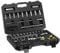 Stanley STMT82831-1 Coffret De Douilles ¼’’ + ½’’ + Cliquet 72 Dents 1/4 + Cliquet 72Dents 1/2 - Coffret Compact Et Résistant Avec Attaches Métal - Jeu De 72 Pièces
