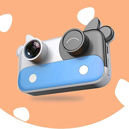 HUYA Caméra pour Enfants Vache étanche Mini Ordinateur de Poche numérique Petite Photo bébé Jouet vidéo,Blue