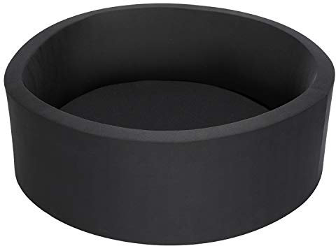 TRENDBOX Piscine à balles ronde d'intérieur en mousse souple Noir