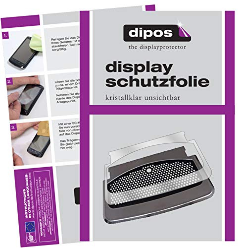 dipos 2x Displayschutzfolie klar für SAECO Xelsis 7580 Tropfblech | Passt perfekt, Ultra-Dünn, kratzfest, blasenfrei, Case-Friendly, hüllenfreundlich, Fingerprint-kompatibel, selbstklebend