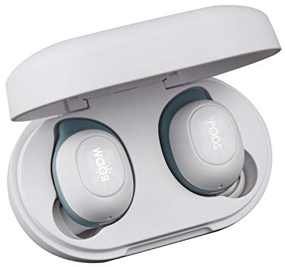 Boompods Boombuds GS True Wireless Bluetooth Kopfhörer, kabellose Ohrhörer,TWS In-Ear Kopfhörer mit Mikrofon, IPX4 Schutz Ear Buds, 4.5 Std. Spielzeit, Weiß