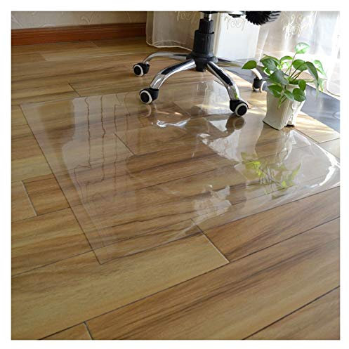 LSSB Sottopiatto Protezione Pavimento, PVC Tovaglia Plastica Chiaro Impermeabile Antiscivolo Fonoassorbente Vetro Morbido per Cucina Piastrelle Rotolamento Sedia a Rotelle, Personalizzabile